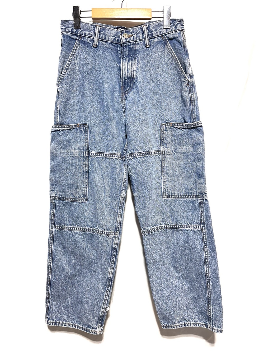 GAP Baggy Utility Balloon Jeans Cargo Carpenter Barrel Denim 28